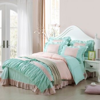 Tiffany Blue Bedding Sets. Teen girl bedroom paris, french theme blue and white.
