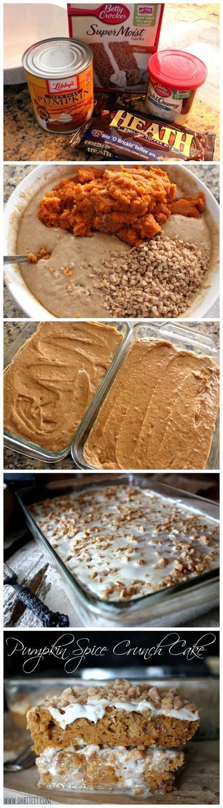Pumpkin Spice Crunch Cake..