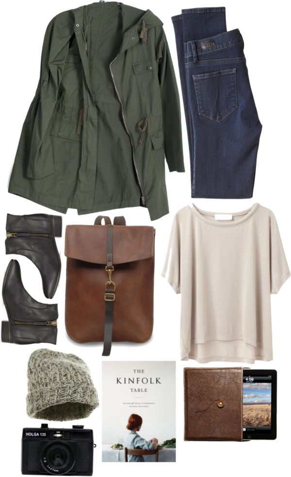 coldskinandbones: Karen O / The Moon Song by rebeccarobert featuring what to wear with short black boots Grey Line By Hussein Chalayan slouchy shirt / Army jacket / Paige Denim skinny leg jeans / Jigsaw short black boots, $195 / Wool beanie / Kinfolk / LO