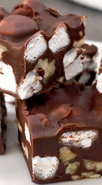 10 Minute Rocky Road Fudge