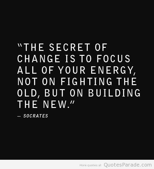 Change is like breath – it isn’t part of the process, it is the process. In reality the only thing we can count on is change. And the first step toward positive change is to change your outlook. Prepare for the positive. Prepare for the new. Allow the unk