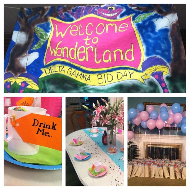 Delta Gamma Bid Day. Love this theme.