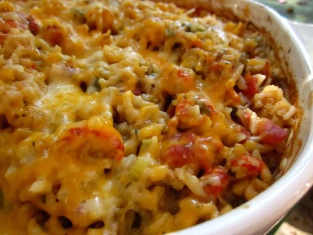 Louisiana Crawfish Casserole Recipe - Tried this last night and it was absolutely delicious. Note, though, if you use brown rice, cook it before adding to casserole.