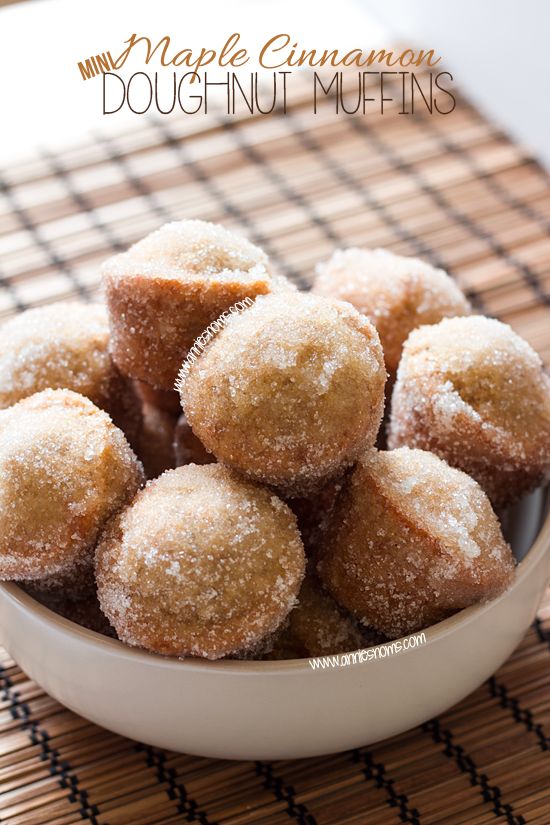 APLE CINNAMON MINI DOUGHNUT MUFFINS recipe