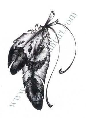 Native American Tattoos For Women | Tattoo Design Picture By Jerez Tattoo: Native,american,indian,feather - Click for More...