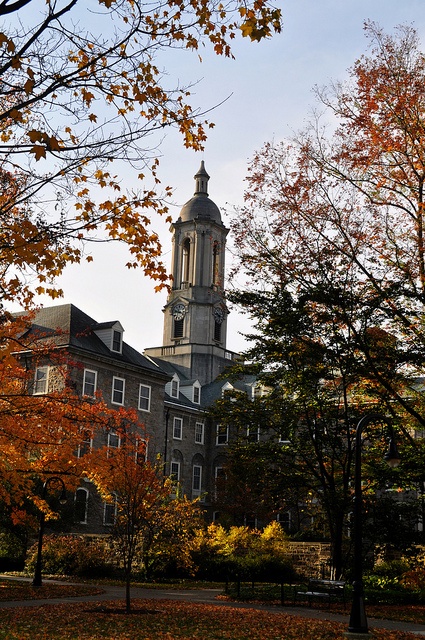 Old Main, autumn at Penn State