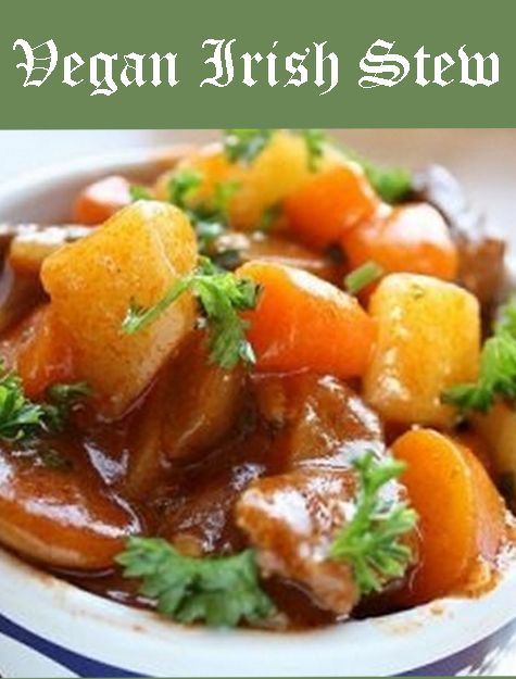Crockpot Meatless Irish Stew: a St. Patty's Day Feast! (vegan)