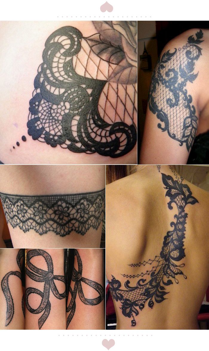 lace woman tattoo - ink