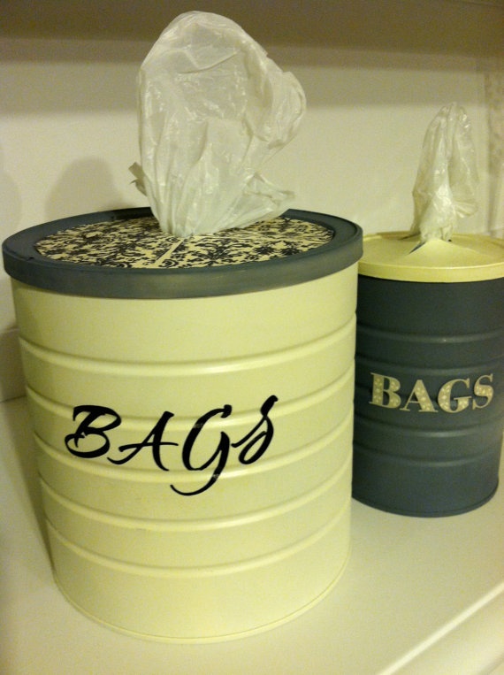 Kitchen Bag Holder--what a cool idea!!!!