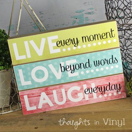 Thoughts in Vinyl | Vinyl Letters and Wooden Letters | Super Saturday Crafts