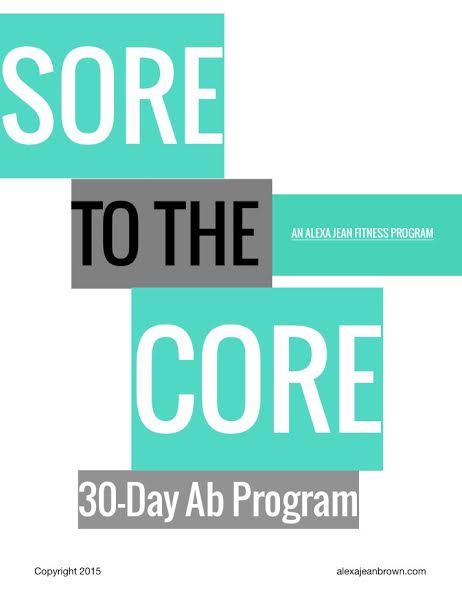 The Sore To The Core fitness ebook contains 4-weeks of High Intensity Interval Training, with in-depth exercise explanations and a couple pages of bonus recipes to try out! The benefits to this program are endless and is perfect for anyone wanting to tone