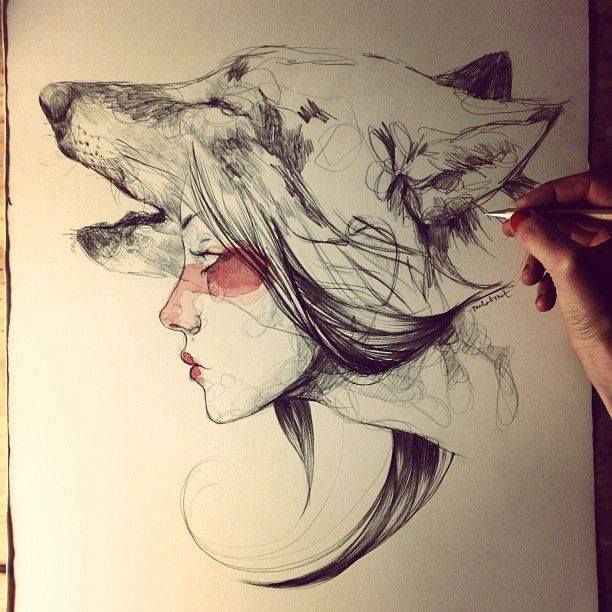 wolf woman | Tattoos | Pinterest