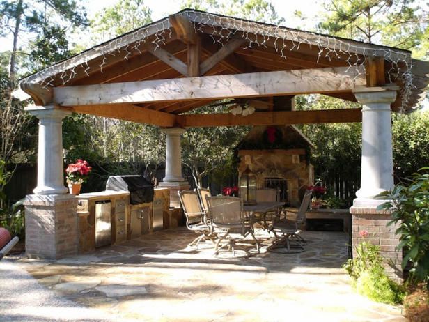 Outdoor Kitchen Designs with Fireplace | Outdoor Rooms for Any Budget : Page 04 : Outdoors : Home & Garden ...