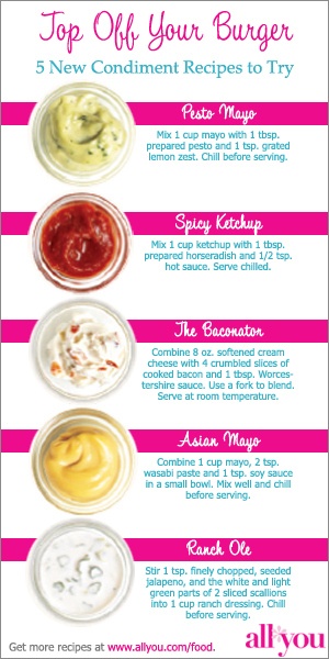 Top off your burgers with 5 easy homemade condiment recipes