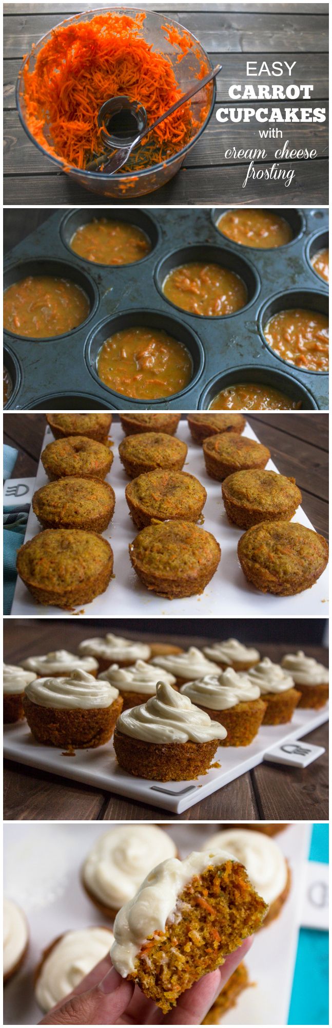 Easy Carrot Cupcakes with Cream Cheese Frosting | Brunch Time Baker