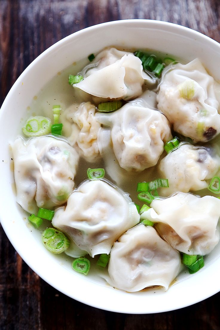 Vegan Wontons with Tofu Crumbs and Shiitake Mushrooms | Divine Healthy Food