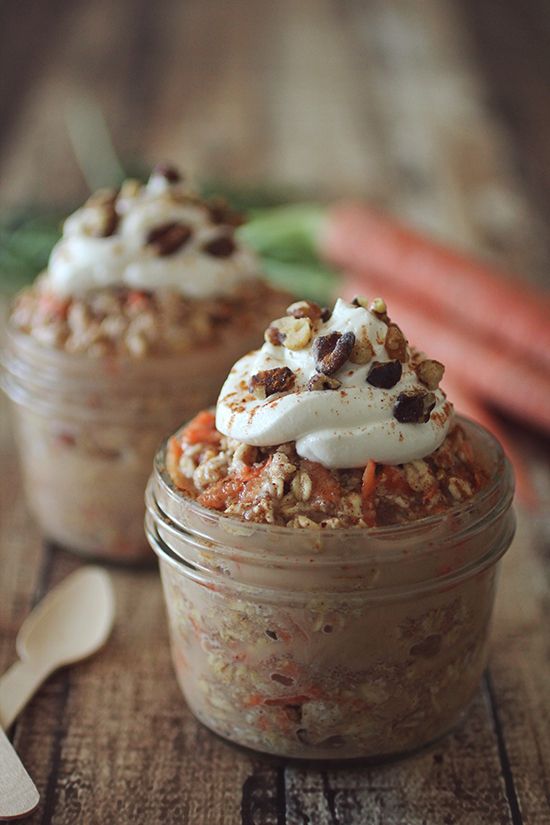 Carrot+Cake+Overnight+Protein+Oatmeal