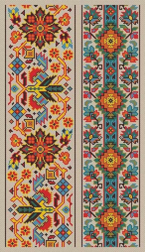 Cross Stitch Pattern Sampler Vintage Borders by MyTreasureIsland, $5.00