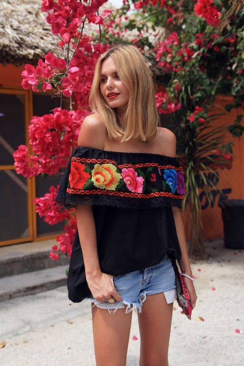 Loving the Off The Shoulder Peasant Top