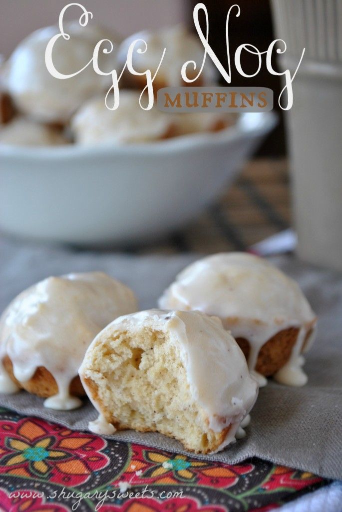 EggNog Muffins- deliciously easy Christmas morning treats!
