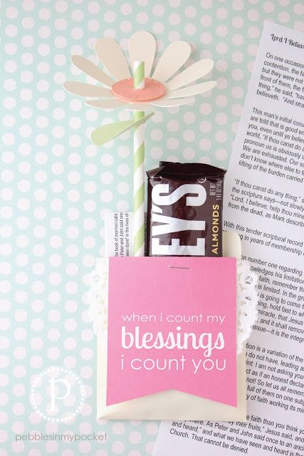 may lds visiting teaching message and treat