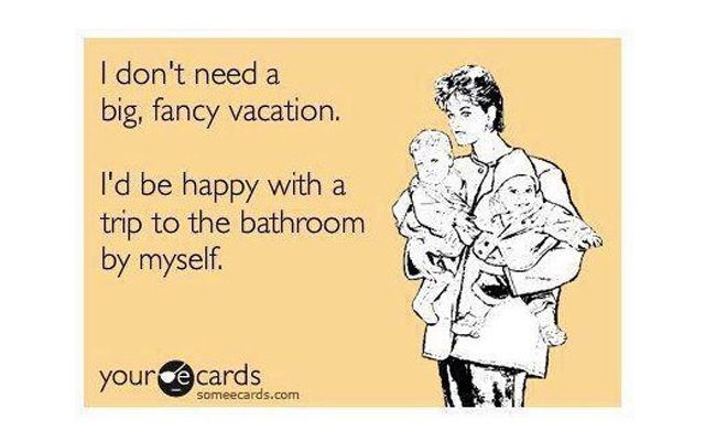 haha someone's always banging on the door!