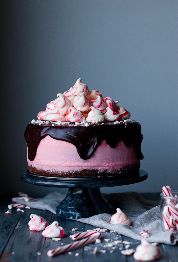 Peppermint hot chocolate cake.