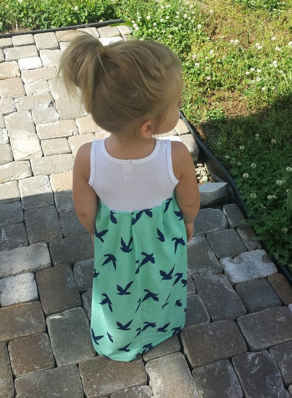 axi dress birds of Paradise infant toddler sea by TheKnotProject, $18.00