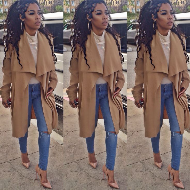 Ricki Brazil Camel Waterfall Coat