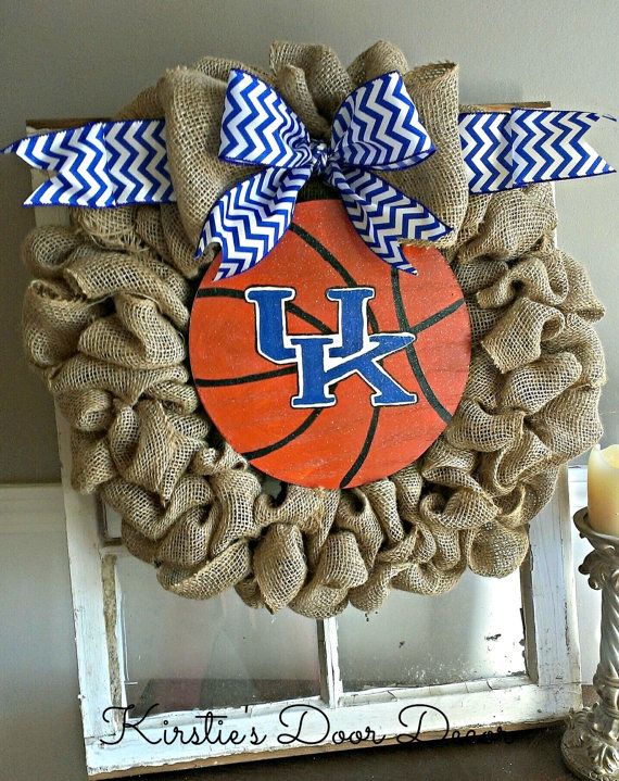 Kentucky Basketball Burlap Wreath on Etsy, $50.00